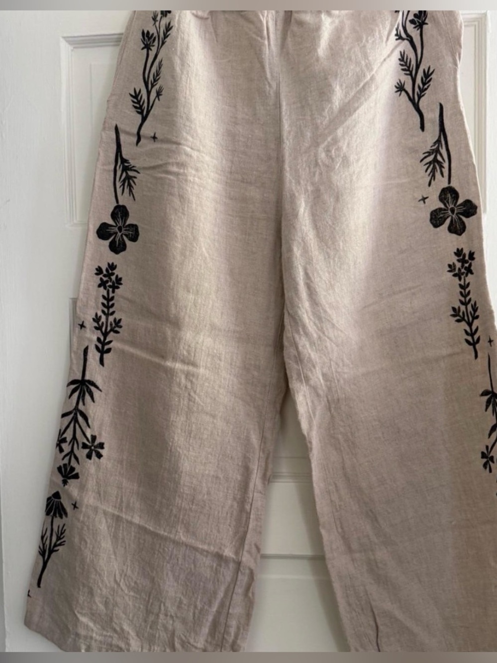 Sister Nettle linen beige XS/s pants flowy